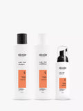 Nioxin [Pro Clinical Scalp + Hair Thickening System 4 Trial Kit for Coloured Or Dry Damaged Hair with Progressed Thinning]